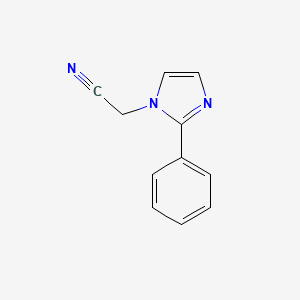 molecular formula C11H9N3 B8521560 (2-Phenyl-imidazol-1-yl)-acetonitrile 