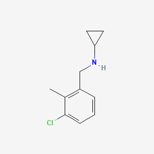 molecular formula C11H14ClN B8521578 (3-Chloro-2-methylbenzyl)cyclopropylamine 
