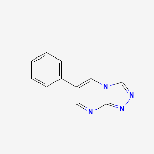 molecular formula C11H8N4 B8521595 6-Phenyl-1,2,4-triazolo[4,3-a]pyrimidine 