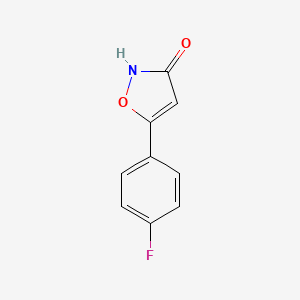 molecular formula C9H6FNO2 B8521604 5-(4-Fluorophenyl)-3-hydroxyisoxazole 