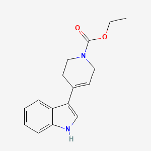 molecular formula C16H18N2O2 B8521609 4-(1h-Indol-3-yl)-3,6-dihydro-2h-pyridine-1-carboxylic acid ethyl ester 