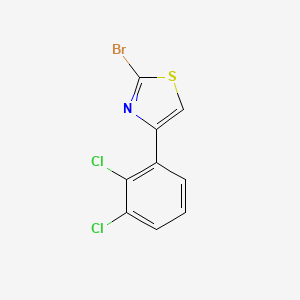molecular formula C9H4BrCl2NS B8521657 2-Bromo-4-(2,3-dichlorophenyl)-1,3-thiazole CAS No. 887625-82-3
