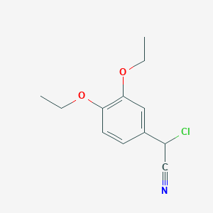 alpha-Chloro-alpha-(3,4-diethoxyphenyl)acetonitrile