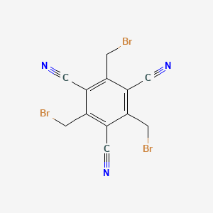 B8521908 2,4,6-Tris(bromomethyl)benzene-1,3,5-tricarbonitrile CAS No. 356775-62-7
