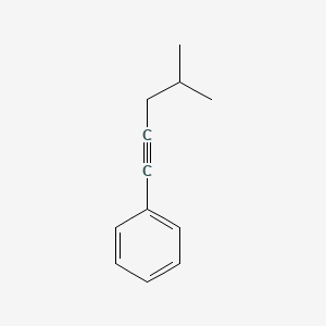 molecular formula C12H14 B8521983 (4-Methylpent-1-ynyl)benzene 