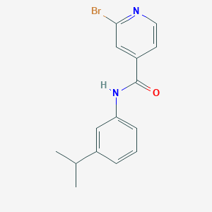 molecular formula C15H15BrN2O B8522013 2-Bromo-N-(3-isopropyl-phenyl)-isonicotinamide 