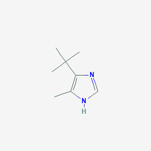 molecular formula C8H14N2 B8522015 5-t-Butyl-4-methylimidazole 