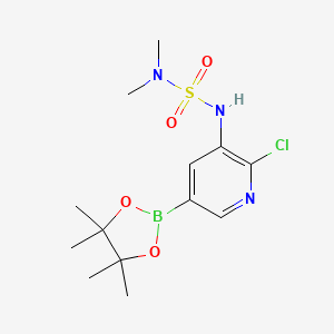 2-chloro-3-(dimethylsulfamoylamino)-5-(4,4,5,5-tetramethyl-1,3,2-dioxaborolan-2-yl)pyridine