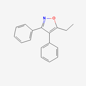 molecular formula C17H15NO B8522076 3,4-Diphenyl-5-ethylisoxazole 
