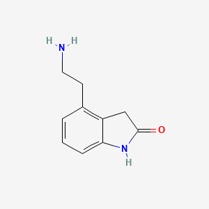 molecular formula C10H12N2O B8522078 4-Aminoethyl-2(3H)-indolone CAS No. 91374-27-5