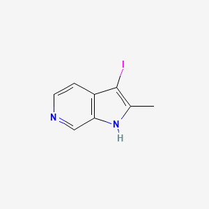 molecular formula C8H7IN2 B8522081 3-iodo-2-methyl-1H-pyrrolo[2,3-c]pyridine 