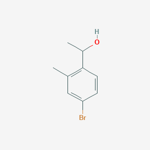 molecular formula C9H11BrO B8522101 1-(4-Bromo-2-methylphenyl)ethan-1-OL 