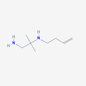 molecular formula C8H18N2 B8522105 2-Allylmethylamino-2-methylpropylamine 