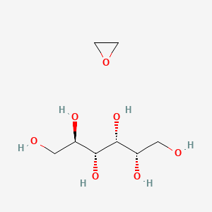 molecular formula C8H18O7 B8522114 Sorbitol ethylene oxide CAS No. 31307-92-3