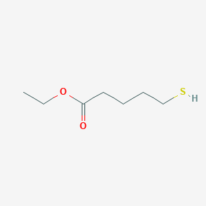 molecular formula C7H14O2S B8522133 Ethyl 5-mercaptopentanoate 