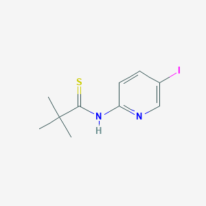 molecular formula C10H13IN2S B8522138 N-(5-iodo-pyridin-2-yl)-2,2-dimethyl-thiopropionamide 