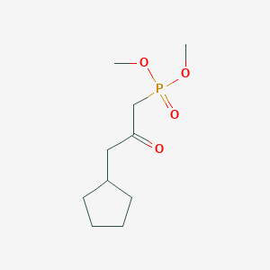 molecular formula C10H19O4P B8522164 Dimethyl (3-cyclopentyl-2-oxopropyl)phosphonate CAS No. 87929-28-0