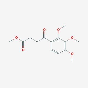 molecular formula C14H18O6 B8522171 4-Oxo-4-(2,3,4-trimethoxy-phenyl)-butyric acid methyl ester 
