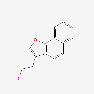 molecular formula C14H11IO B8522176 3-(2-Iodo-ethyl)-naphtho[1,2-b]furan CAS No. 821787-34-2