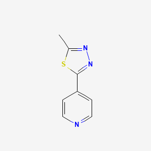 molecular formula C8H7N3S B8522184 2-Methyl-5-(pyridin-4-yl)-1,3,4-thiadiazole 