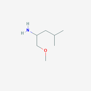 molecular formula C7H17NO B8522185 1-Methoxy-4-methylpentan-2-amine 