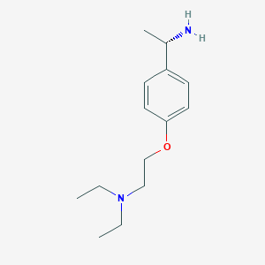 molecular formula C14H24N2O B8522208 (S)-2-[4-(1-aminoethyl)phenoxy]-N,N-diethylethylamine 