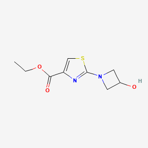 molecular formula C9H12N2O3S B8522209 Ethyl 2-(3-hydroxyazetidin-1-yl)-1,3-thiazole-4-carboxylate CAS No. 429666-44-4