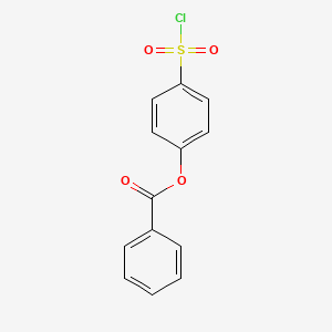 molecular formula C13H9ClO4S B8522248 Benzenesulfonyl chloride, 4-(benzoyloxy)- CAS No. 89820-22-4