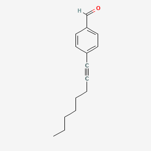 molecular formula C15H18O B8522258 4-(1-Octynyl)benzaldehyde CAS No. 99209-26-4