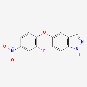 1h-Indazole,5-(2-fluoro-4-nitrophenoxy)-