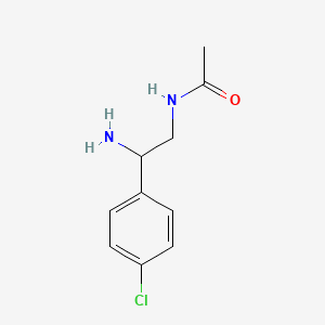 molecular formula C10H13ClN2O B8522337 N-(2-amino-2-(4-chlorophenyl)ethyl)acetamide 