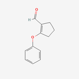 molecular formula C12H12O2 B8522343 2-Phenoxy-1-formyl-1-cyclopentene 