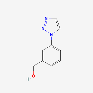 molecular formula C9H9N3O B8522345 (3-(1H-1,2,3-triazol-1-yl)phenyl)methanol 
