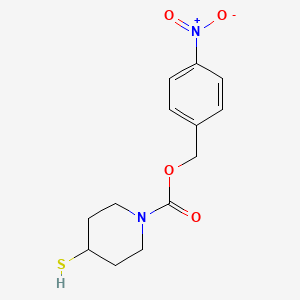 molecular formula C13H16N2O4S B8522351 (4-Nitrophenyl)methyl 4-sulfanylpiperidine-1-carboxylate CAS No. 86063-71-0