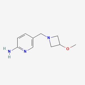 molecular formula C10H15N3O B8522359 5-(3-Methoxy-azetidin-1-ylmethyl)-pyridin-2-ylamine 