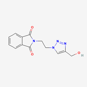 2-(2-(4-(Hydroxymethyl)-1h-1,2,3-triazol-1-yl)ethyl)isoindoline-1,3-dione