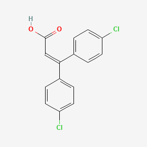 molecular formula C15H10Cl2O2 B8522393 3,3-Bis(4-chlorophenyl)prop-2-enoic acid CAS No. 19618-36-1