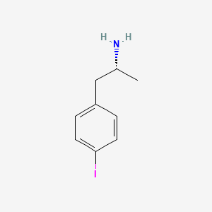 B8522421 Benzeneethanamine, 4-iodo-alpha-methyl-, (alphaR)- CAS No. 76471-50-6