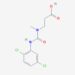 molecular formula C11H12Cl2N2O3 B8522426 3-[(2,5-Dichlorophenyl)carbamoyl-methylamino]propanoic acid 