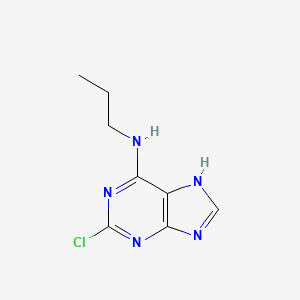 molecular formula C8H10ClN5 B8522468 N-propyl-2-chloro-1H-purin-6-amine 