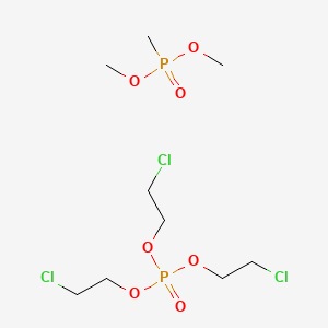 molecular formula C9H21Cl3O7P2 B8522469 Tris(2-chloroethyl)Phosphate Dimethyl Methylphosphonate CAS No. 67325-77-3