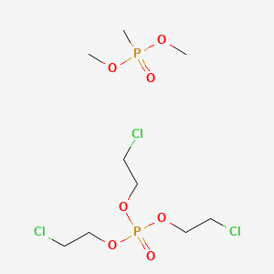 [Methoxy(methyl)phosphoryl]oxymethane;tris(2-chloroethyl) phosphate