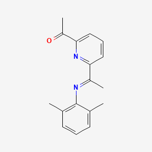 molecular formula C17H18N2O B8522481 1-{6-[(1E)-N-(2,6-Dimethylphenyl)ethanimidoyl]pyridin-2-yl}ethan-1-one CAS No. 552860-58-9
