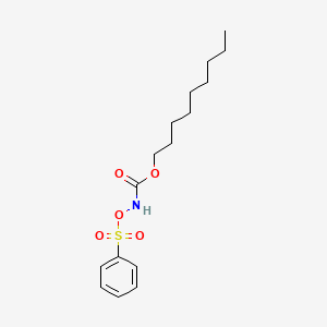 Nonyl [(benzenesulfonyl)oxy]carbamate