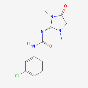 N-(3-Chlorophenyl)-N'-(1,3-dimethyl-4-oxoimidazolidin-2-ylidene)urea