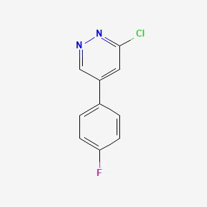 molecular formula C10H6ClFN2 B8522539 3-Chloro-5-(4-fluorophenyl)pyridazine 