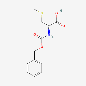 molecular formula C12H15NO4S B8522558 N-(benzyloxycarbonyl)-S-methyl-L-cysteine 