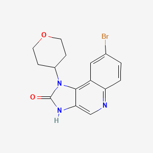 8-bromo-1-(oxan-4-yl)-3H-imidazo[4,5-c]quinolin-2-one
