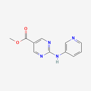 molecular formula C11H10N4O2 B8522599 Methyl 2-(pyridin-3-ylamino)pyrimidine-5-carboxylate 