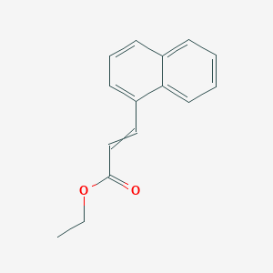 molecular formula C15H14O2 B8522651 Ethyl 3-(naphthalen-1-yl)prop-2-enoate CAS No. 98978-43-9